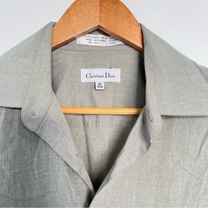 Vintage Christian Dior Designer Men button up shirt